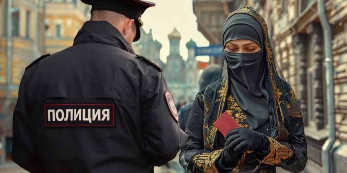 «Я это не сниму, уберите руки»: Приезжая в никабе закатила скандал полиции. Ответ был неожиданным